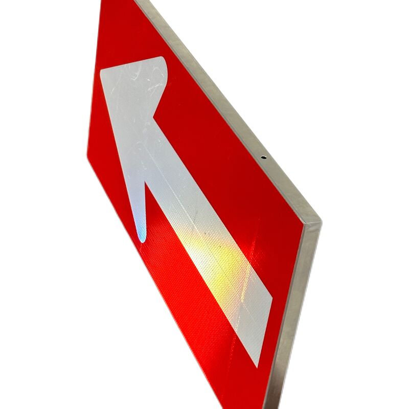 L400*W280*H2.0mm 3M 반사 필름 화살표 보드 교통 표지판 도로 안전 맞춤 제작 가능