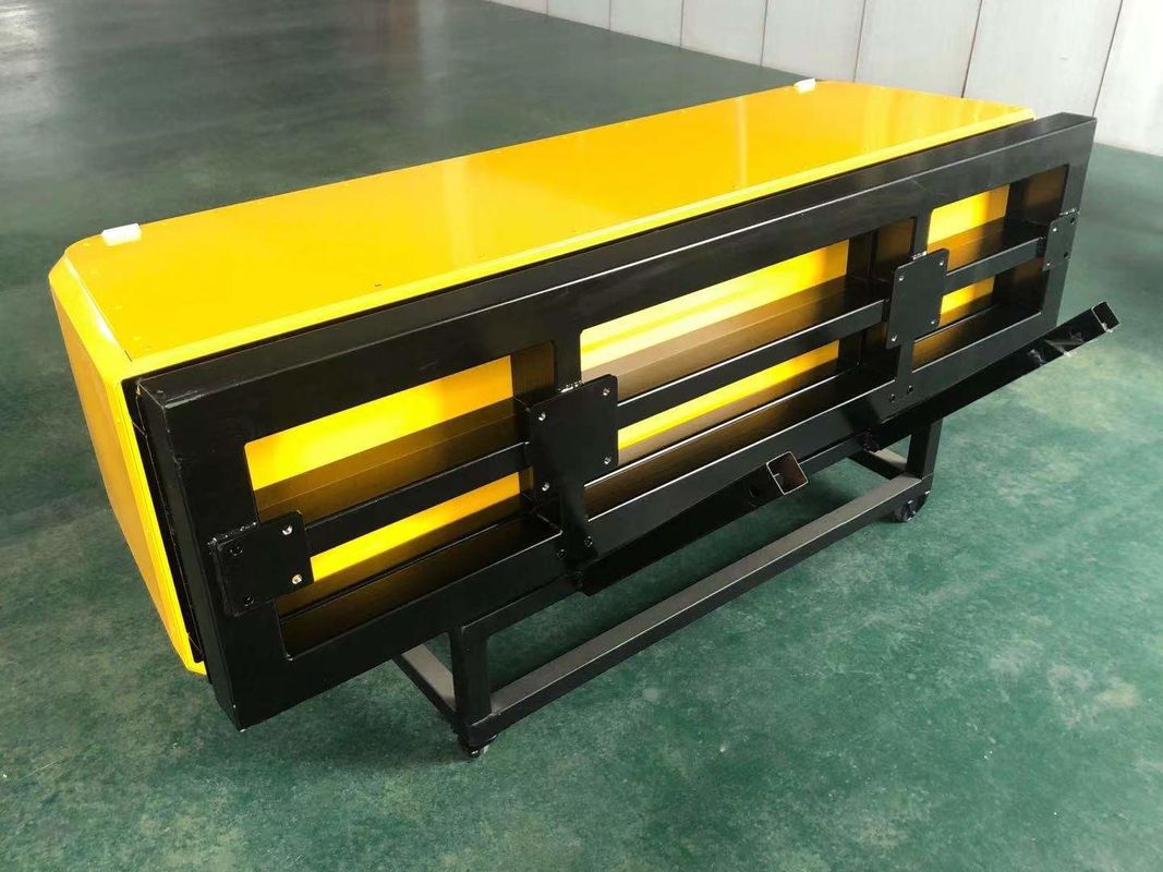 Yellow Color Aluminum Anti Vehicle Barriers For Garbage Truck